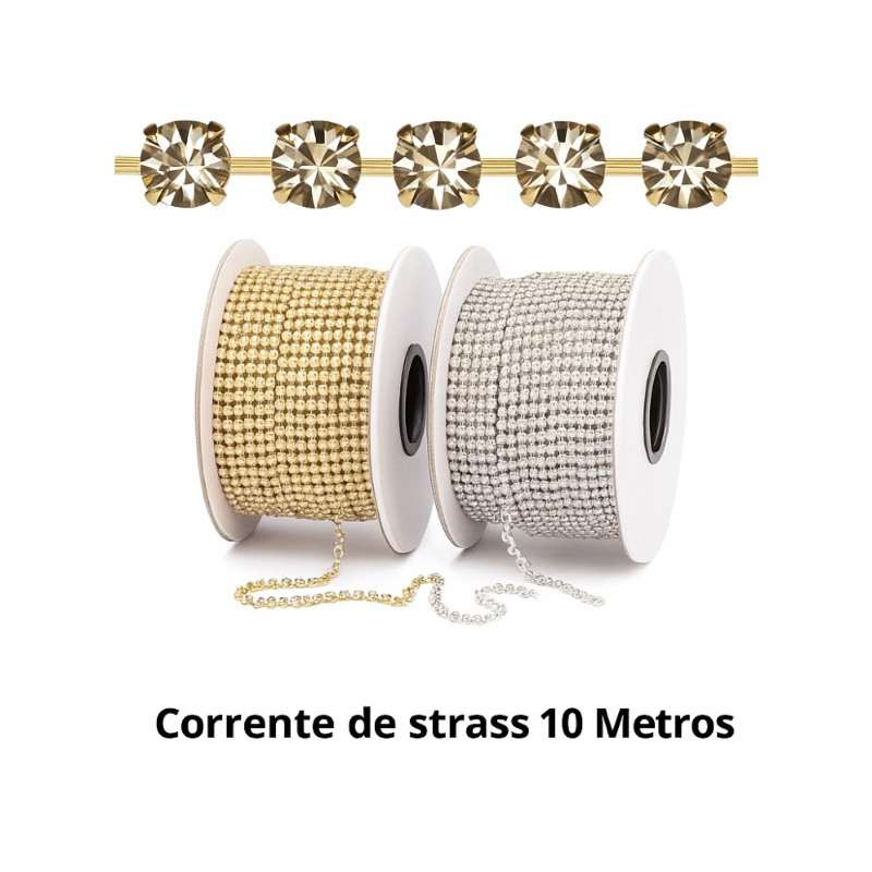 Corrente Strass Metro: Onde Comprar | BuscaProdutos
