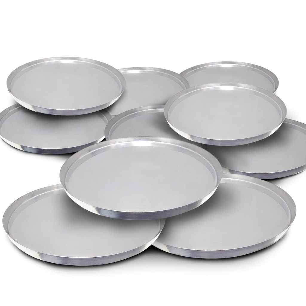 Kit Formas Pizza Brotinho 14cm Alumínio Puro - Não Enferruja! Super resistente! em Oferta na Shopee