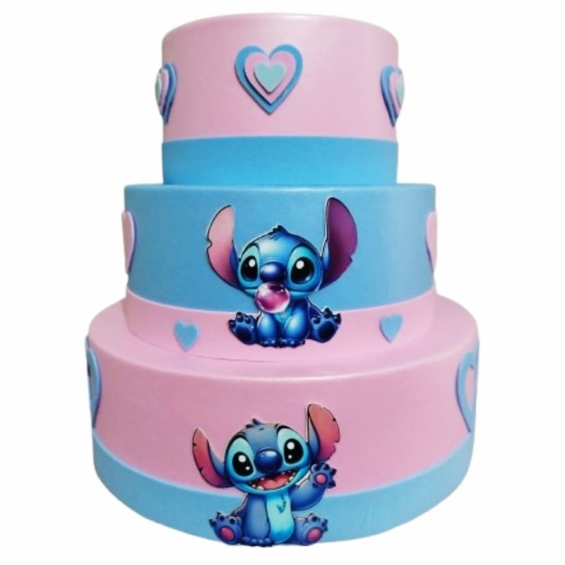 Bolo Cenografico Azul e Rosa: Onde Comprar | BuscaProdutos