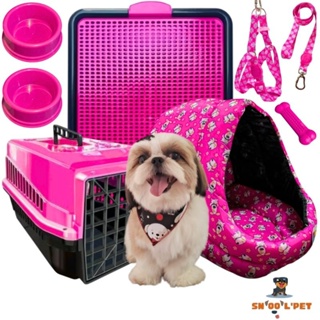 Kit Transporte Cama Caminha Iglu Para Cachorro Pequeno Porte em Oferta na Shopee