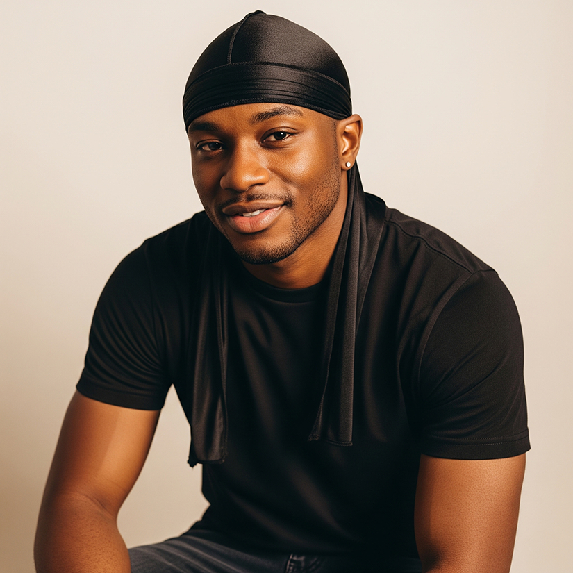 Durag Silky Original para Waves Naturais Touca Bandana Ajustável | Proteção Capilar Antifrizz em Oferta na Shopee