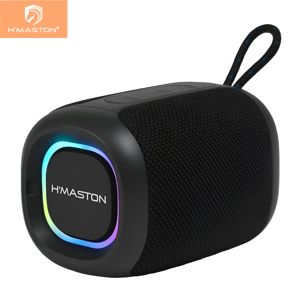 H'maston AM41 Caixa De Som Bluetooth 20w A Prova D'agua Alto Falante Led - Audio
