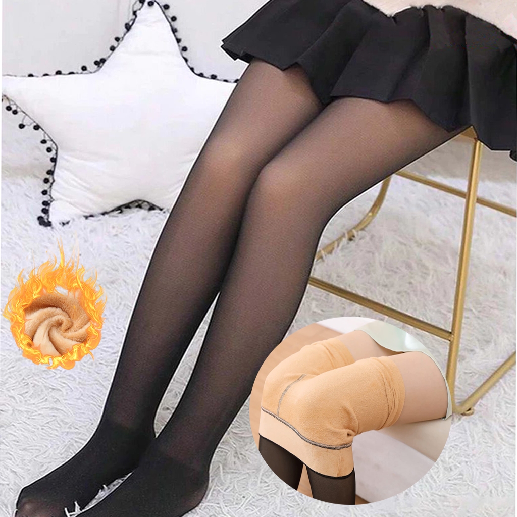 ROMANTIC CROWN Meia Calça Infantil Térmica para Frio Revestimento de Pele Quente e Super Elástica