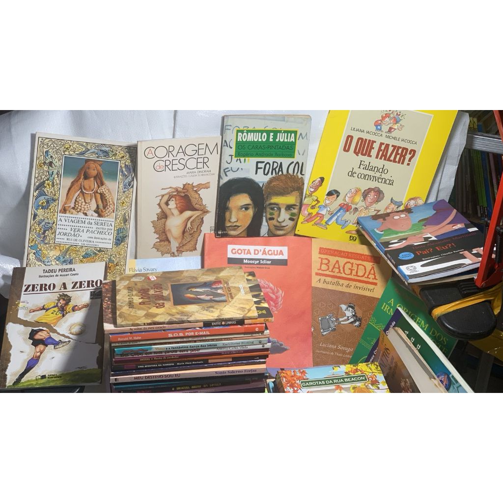 Lote Infanto - Livros Usados Em Bom Estado - Varios Livros e Autores - Varios Autores - Lote de 90 Livros - Lote 01
