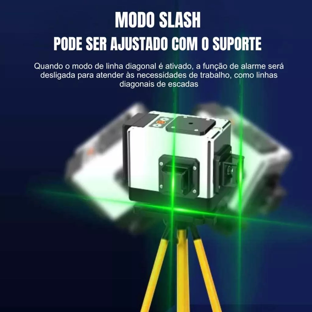 Kit Nível A Laser Profissional 12 Linhas - 2 Baterias, AUXOM Laser Nível 360° — imagem 2 de 2