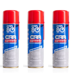 Kit 3 Limpa Contato Elétrico Car 80 Spray 300ml - Econômico Manutenção Eletrônicos