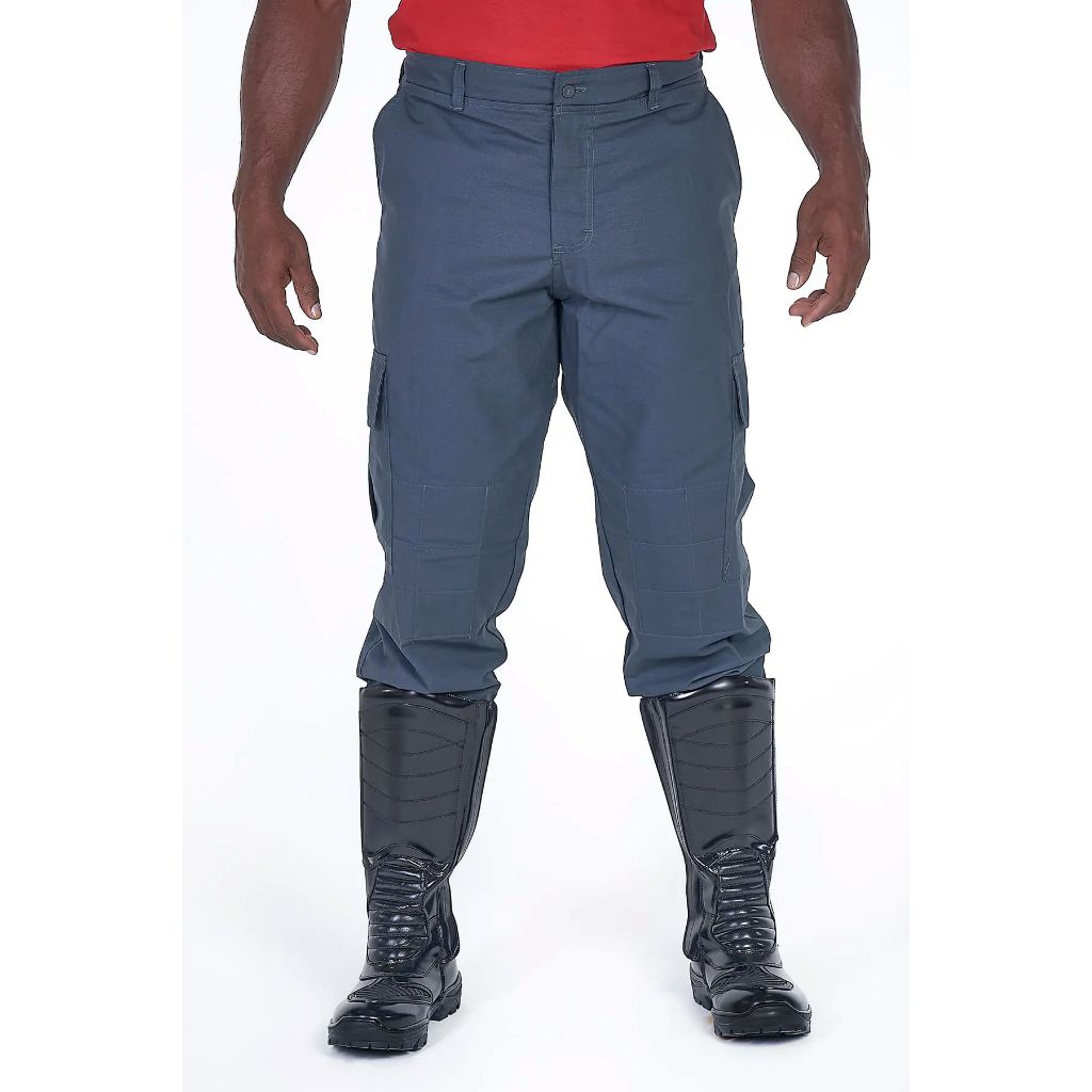 Calça Reta Em Rip Stop Verde Petróleo Padrão Eventos em Oferta na Shopee