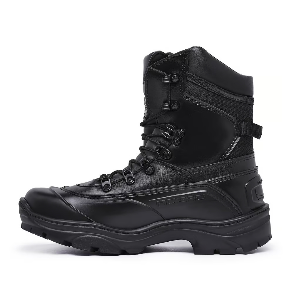 Bota Militar Acero Couro Tiger Pró Preto Brilhante