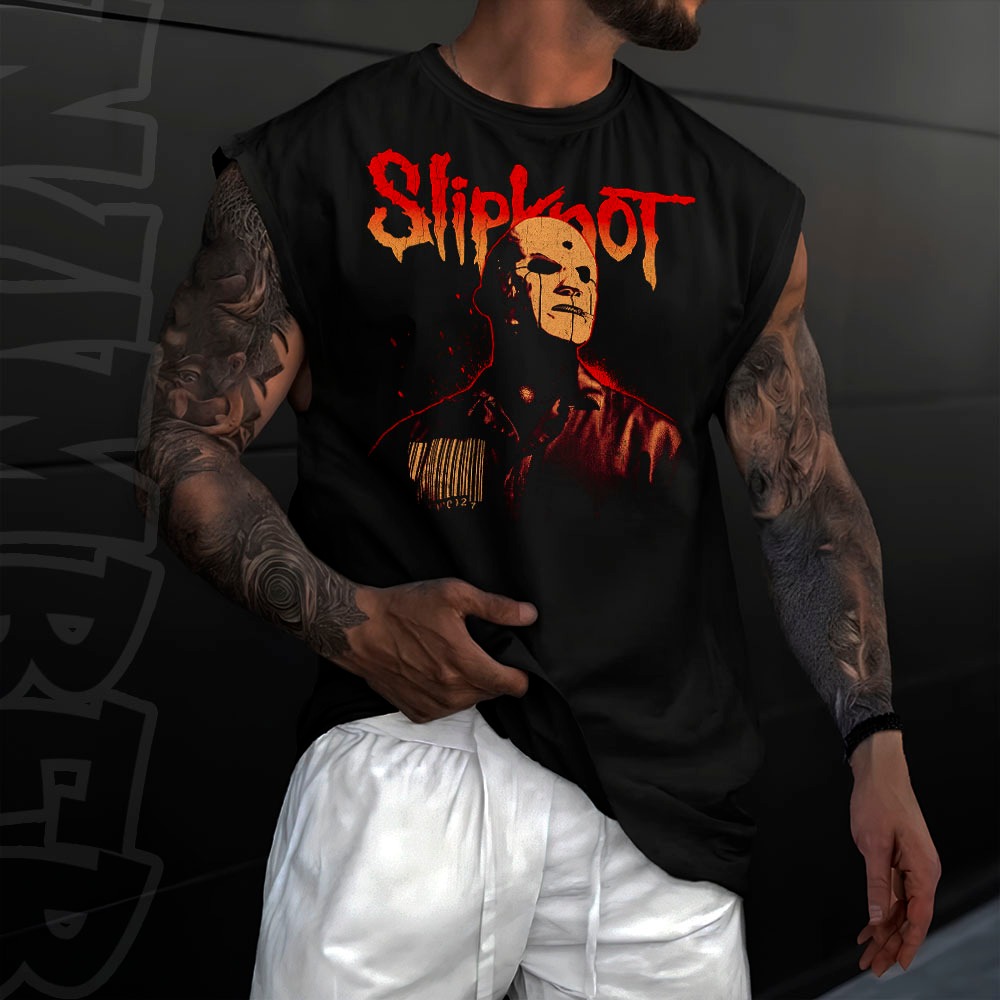 Camiseta regata machao oversized masculino slipknot eloy casagrande brasil baterista  Longline em algodao unissex