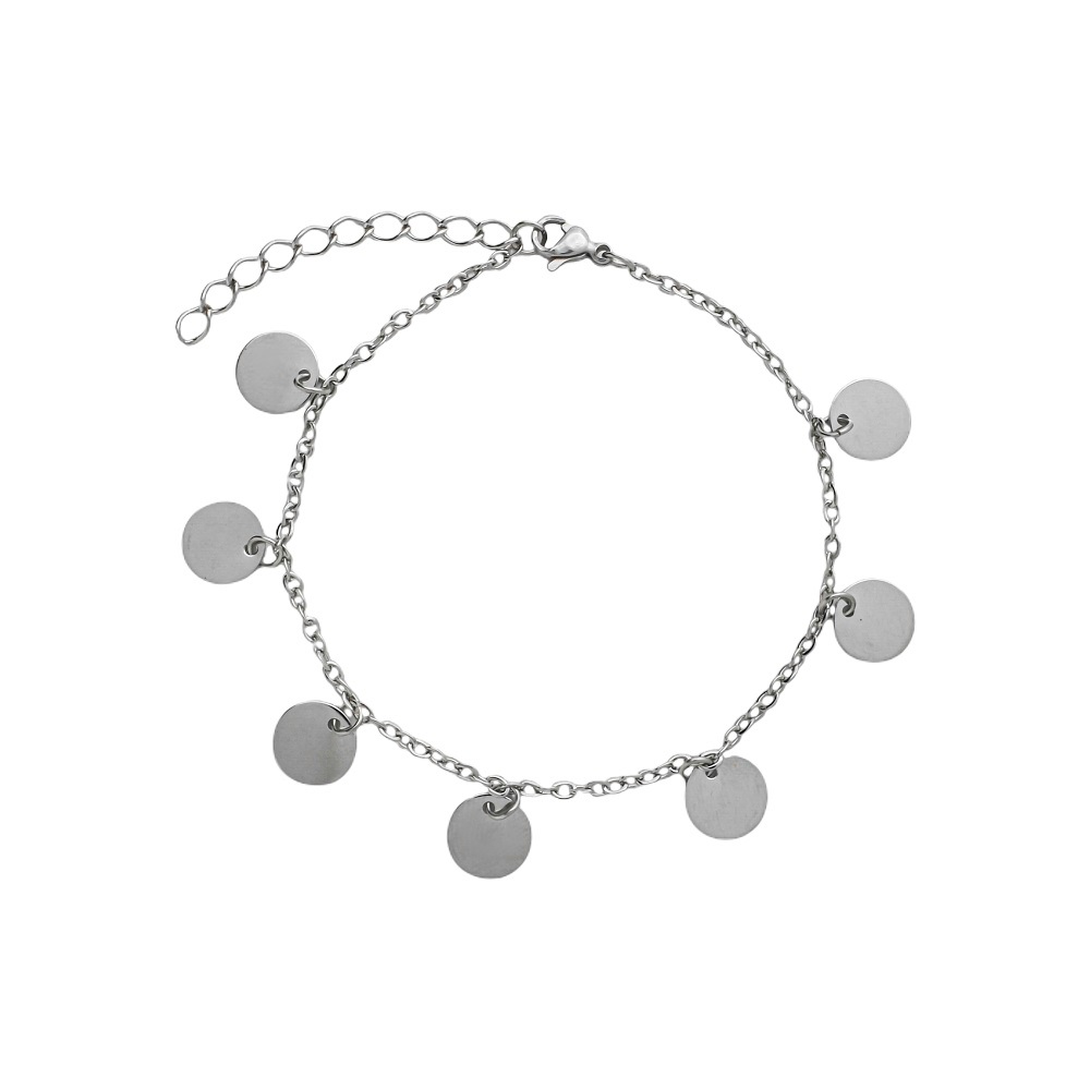 Pulseira Moedas estilo Ciganinha Em aço Inox 316L Não escurece não perde o brilho Opção de conjunto colar em Aço Inox em Oferta na Shopee