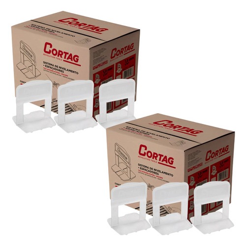 Espaçador Tradicional 1,5mm 1000 Peças Cortag 62406 Nivelador em Oferta na Shopee