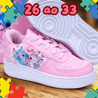Tênis Infantil Escolar Lilo Stitch Sapatinho Menina Menino 26 ao 33 Super Leve, Macio e Estiloso em Oferta na Shopee