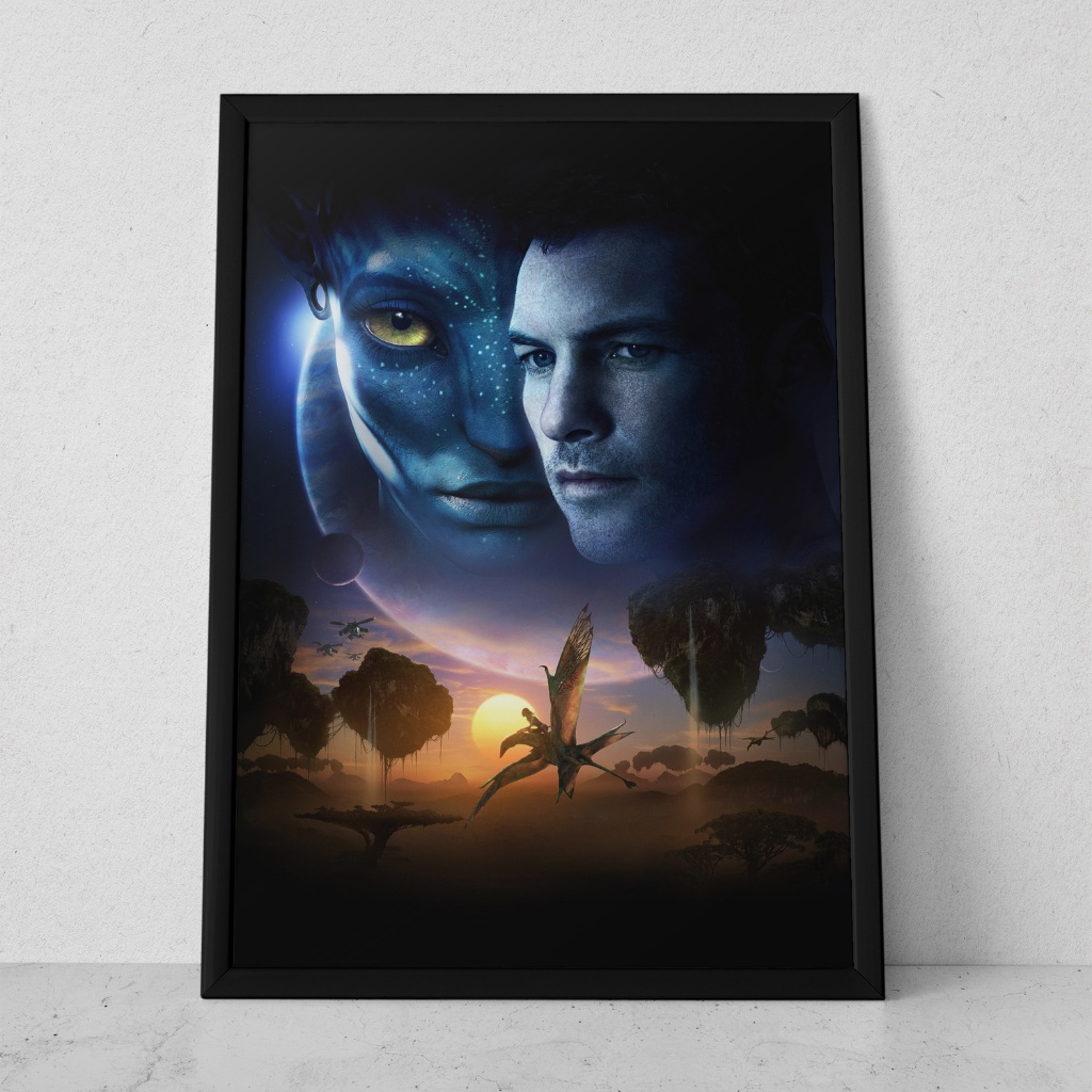 Quadro Decorativo Placa 80x60 mdf alta resolução full hd ARTE FILME AVATAR sala quarto escritório