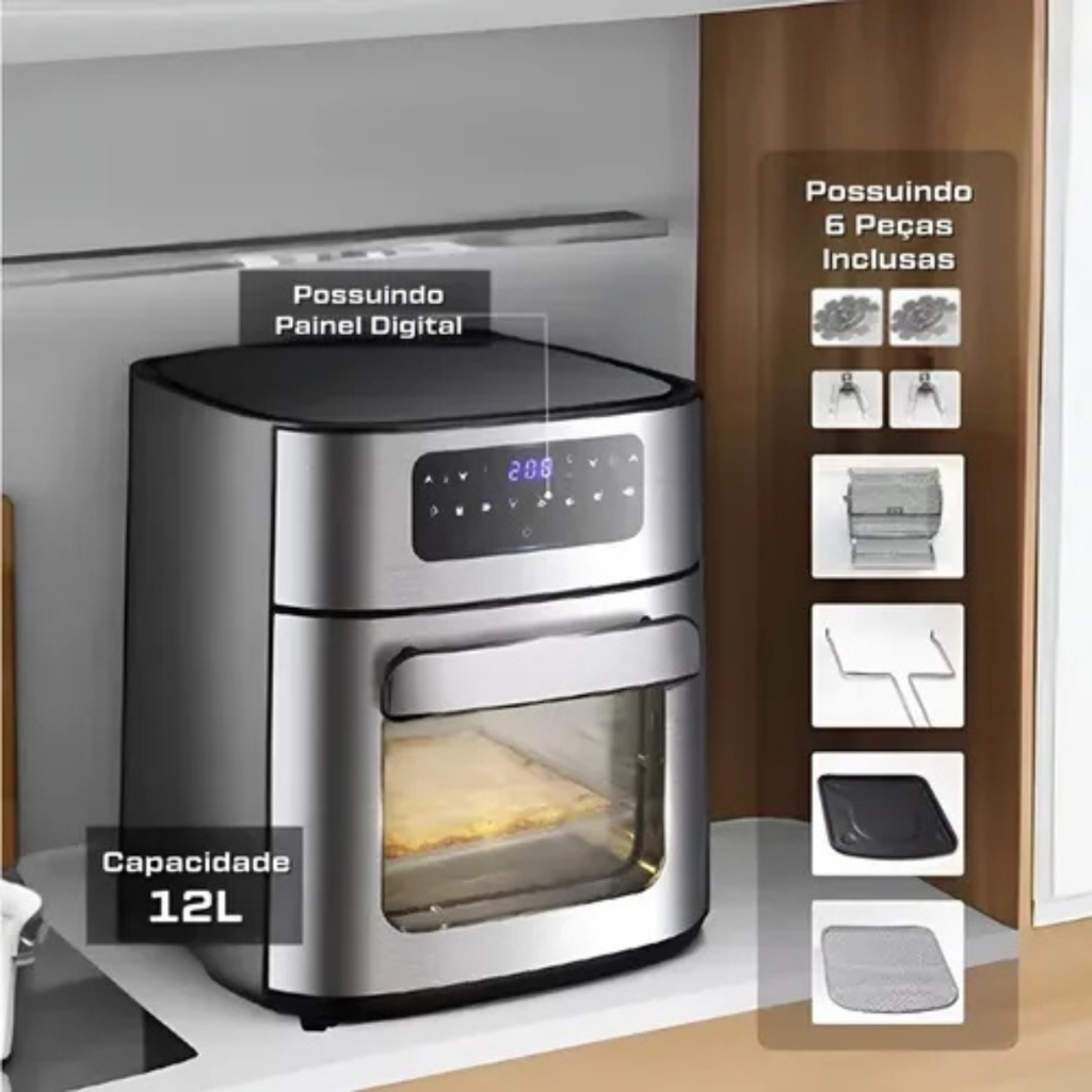 Fritadeira Air Fryer 12l Forno Eletrica Oven 2000w Oven