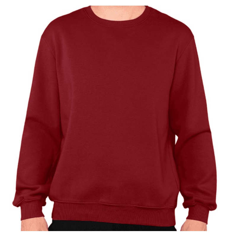 Blusa sem capuz unissex plus size do G1 ao G5 gola careca