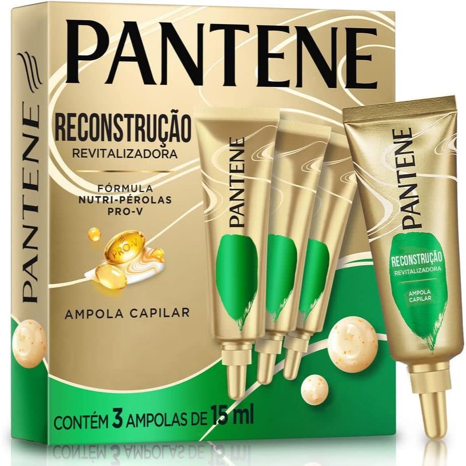 Kit 3 Ampolas Pantene Reconstrução Revitalizadora 15ml Cada em Oferta na Shopee