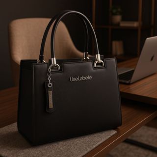 Bolsa Preta Feminina Executiva para Trabalho Reuniões Network Pasta com Alça de Ombro em Oferta na Shopee