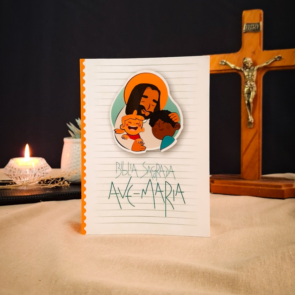 Bíblia Sagrada Capa Catequese Infantil Ave Maria em Oferta na Shopee