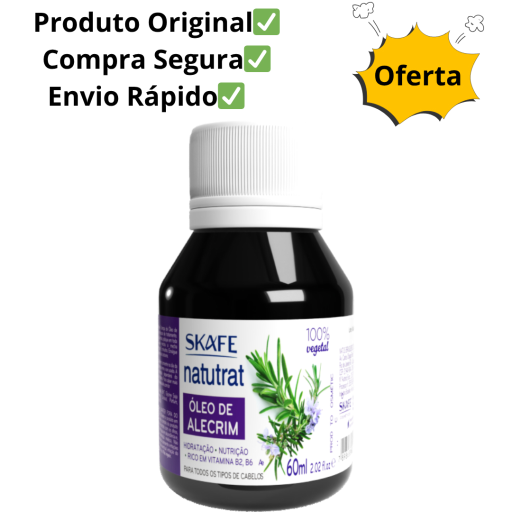 Óleo de Alecrim Natutrat 60ml Para Cabelo em Oferta na Shopee