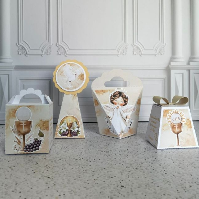 Kit Festa Lembrancinha Personalizada Primeira Eucaristia Comunhão - COMPRE E MONTE - Mimos para a festa