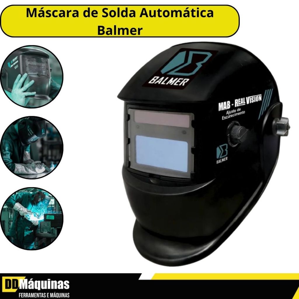 Máscara de Solda Auto escurecimento Real Vision 9-13 - Balmer