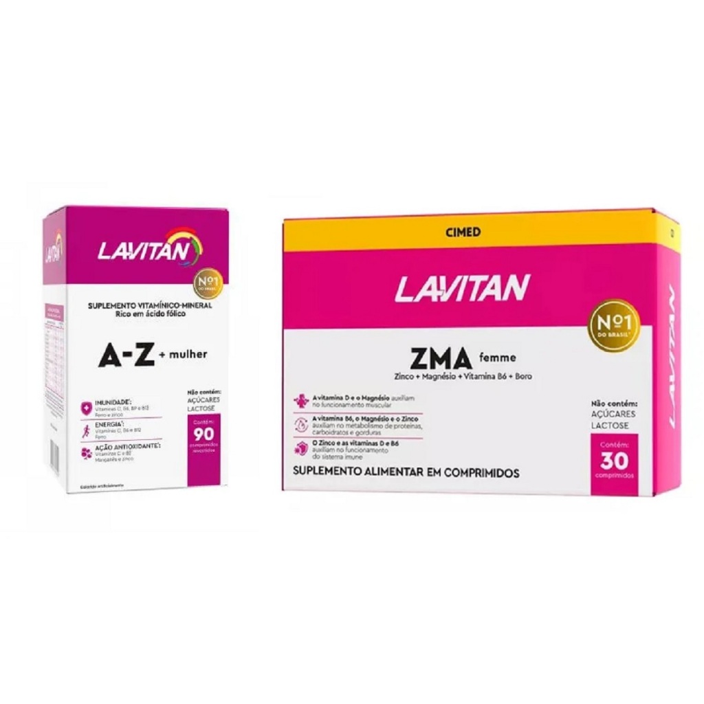 Lavitan Zma Mulher 90+30 Melhora Performance Disposição Mais Tempo — R$ 39,98 em Shopee, 30% OFF