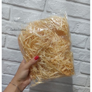 Palha Natural 50g Para Decoração, Cestas e Presentes | Ideal Para Artesanato em Oferta na Shopee