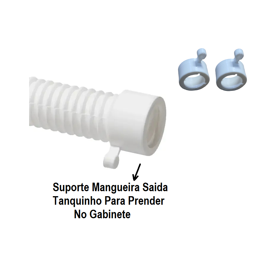 TERMINAL PINO GARRA P/ MANGUEIRA DE SAÍDA DE TANQUINHO PRENDER GABINETE - 2 PÇ