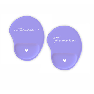 Mouse pad gota lilás personalizado com nome em Oferta na Shopee