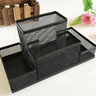 Organizador De Mesa Porta Canetas Lápis 4 Divisões Vertical em Oferta na Shopee