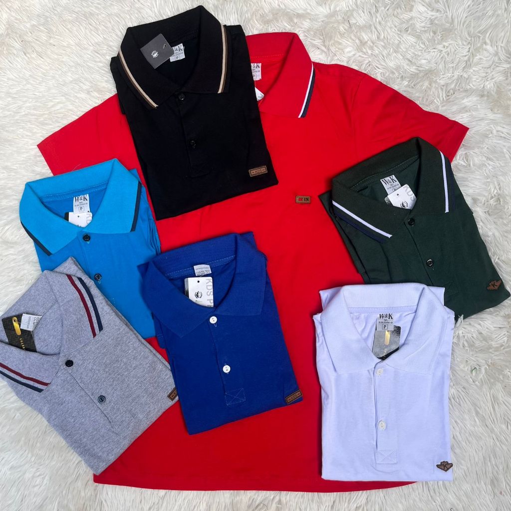 Camiseta Gola Polo Masculina Adulto Basica 100% Algodão em Oferta na Shopee