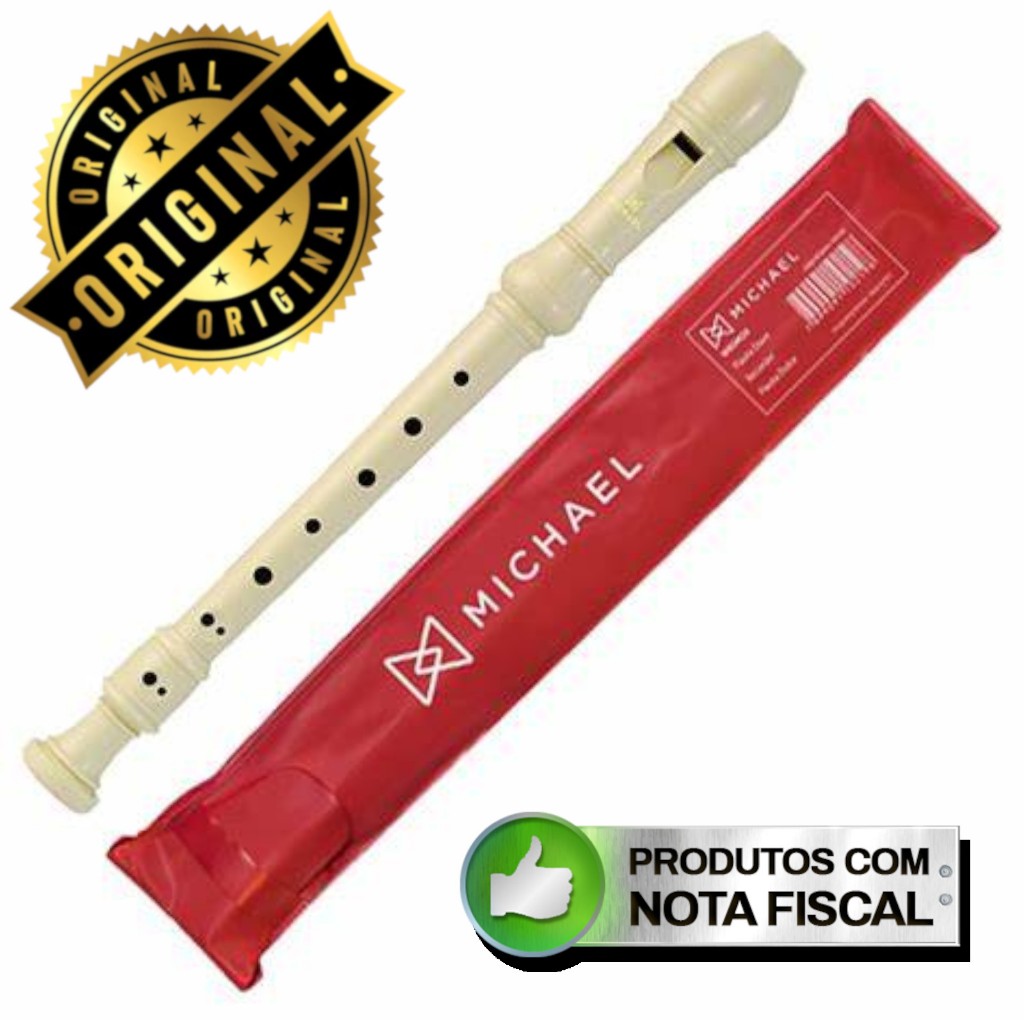 Flauta Doce Michael WRSM20 Soprano Barroca em Dó ORIGINAL com NOTA FISCAL