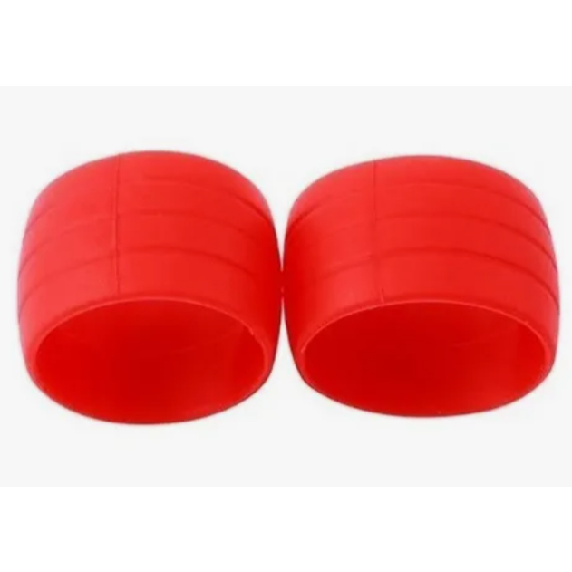 Anel Acabamento Fixação Fita De Guidão Bike Speed Vermelho.