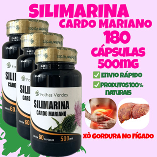 Kit com 3 silmarina Cardo Mariano 500mg – Saúde do Fígado e Bem-Estar | 60 Cápsulas em Oferta na Shopee