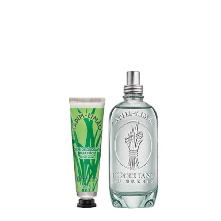 Deo Colônia e Creme Desodorante de Mãos Capim-Limão 30 ML - Beauty