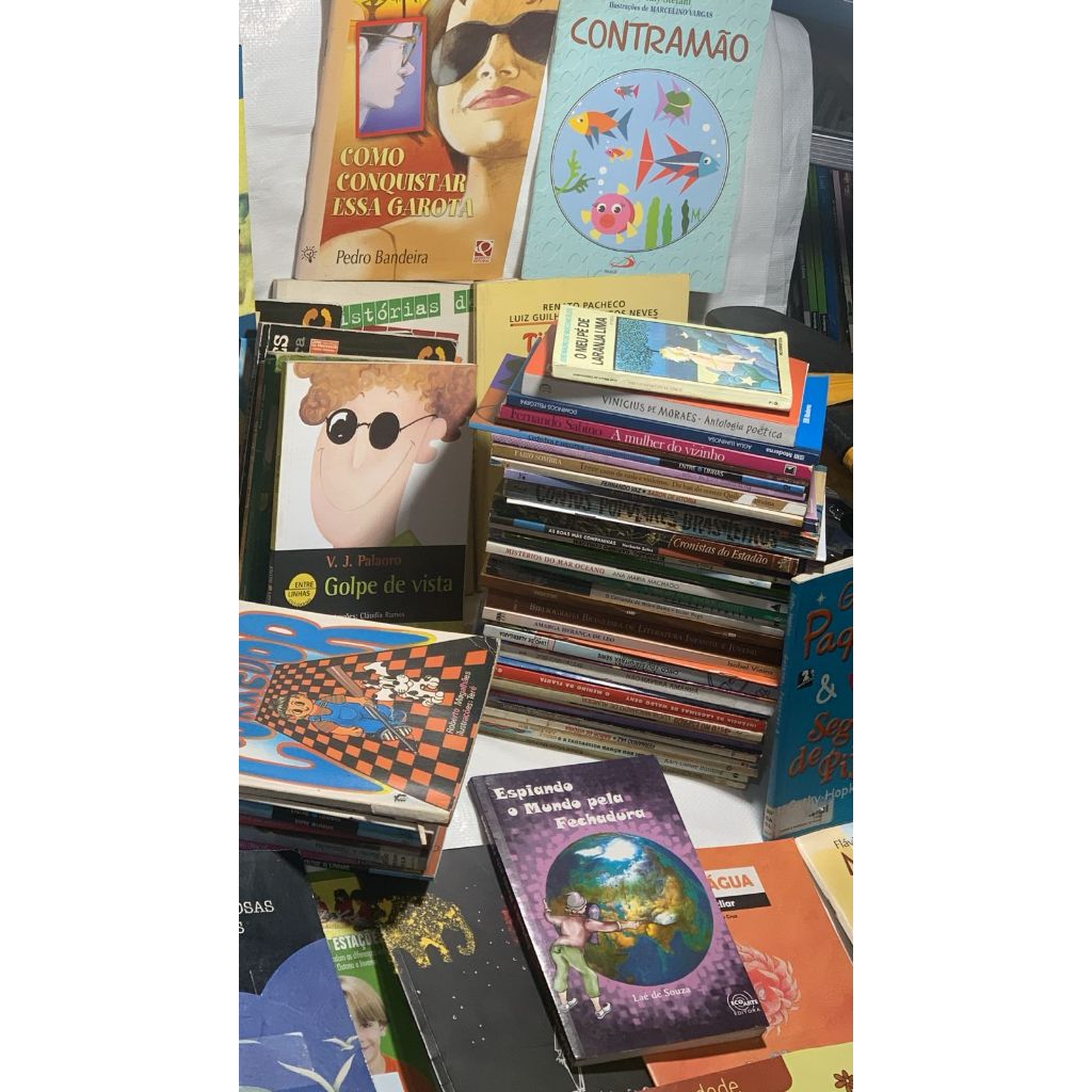Lote Infanto - Livros Usados Em Bom Estado - Varios Livros e Autores Varios Autores - Lote de 95 Livros