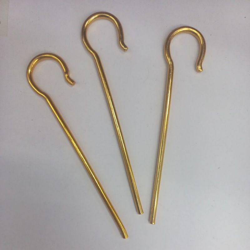 cajado cajadinho de metal dourado cajado de arão pacote com 25 cajado de pastor cajado de Moisés