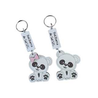 Chaveiros Mdf Aniversário Panda Lembrancinha em Oferta na Shopee