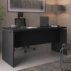 Mesa de Escritório 160cm com Tampo Duplo Oslo