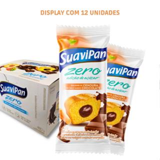 Kit 12 Bolinhos Zero - Cenoura com Chocolate 40g em Oferta na Shopee