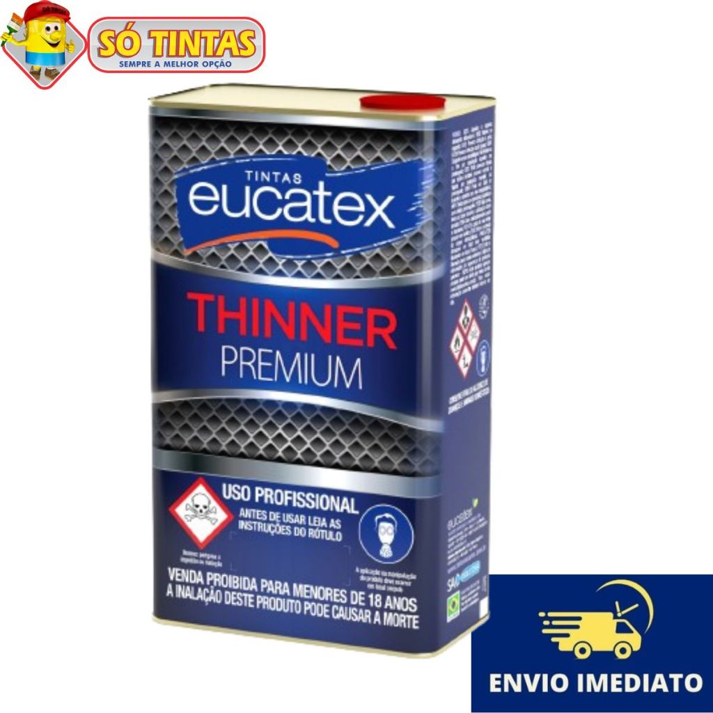 Thinner Diluente para Epóxi 5L Premium Lavável em Oferta na Shopee