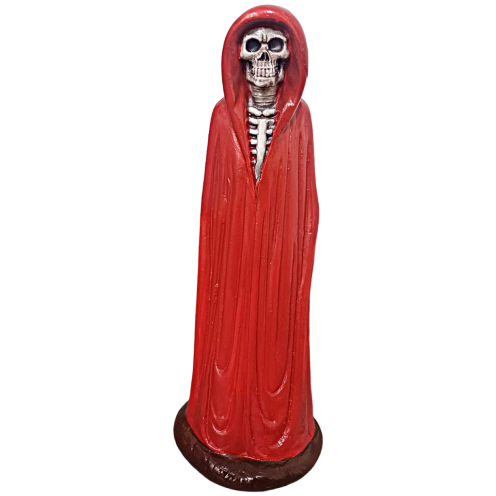 Imagem Exu Caveira / João Caveira / Exu Caveirinha / Exu Guardião com Capus Imagem em Gesso Umbanda