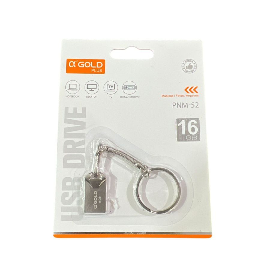 Mini Pendrive Eletro Original – Chaveiro Metálico USB 2.0 (4GB a 128GB) 🔑💾