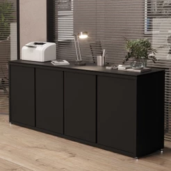 Balcão Buffet para Escritório 4 Portas 180cm Oslo
