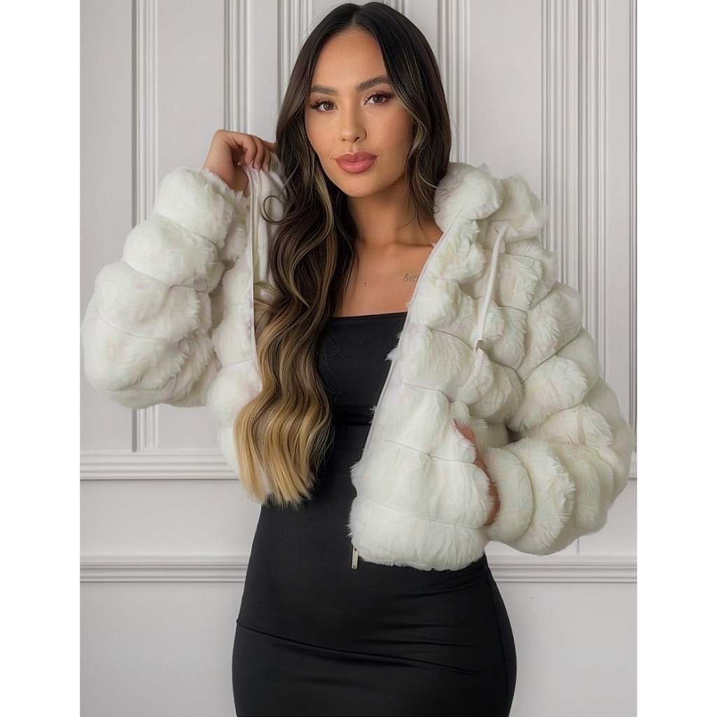Jaqueta Bomber Feminina Pelos Tam P M G Gg Outono Inverno 2025 Promoção