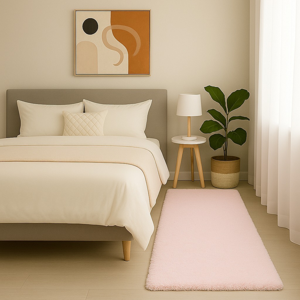 Tapete Passadeira Beira de Cama Sala Quarto Corredor 2 Metros Felpudo Peludo Macio