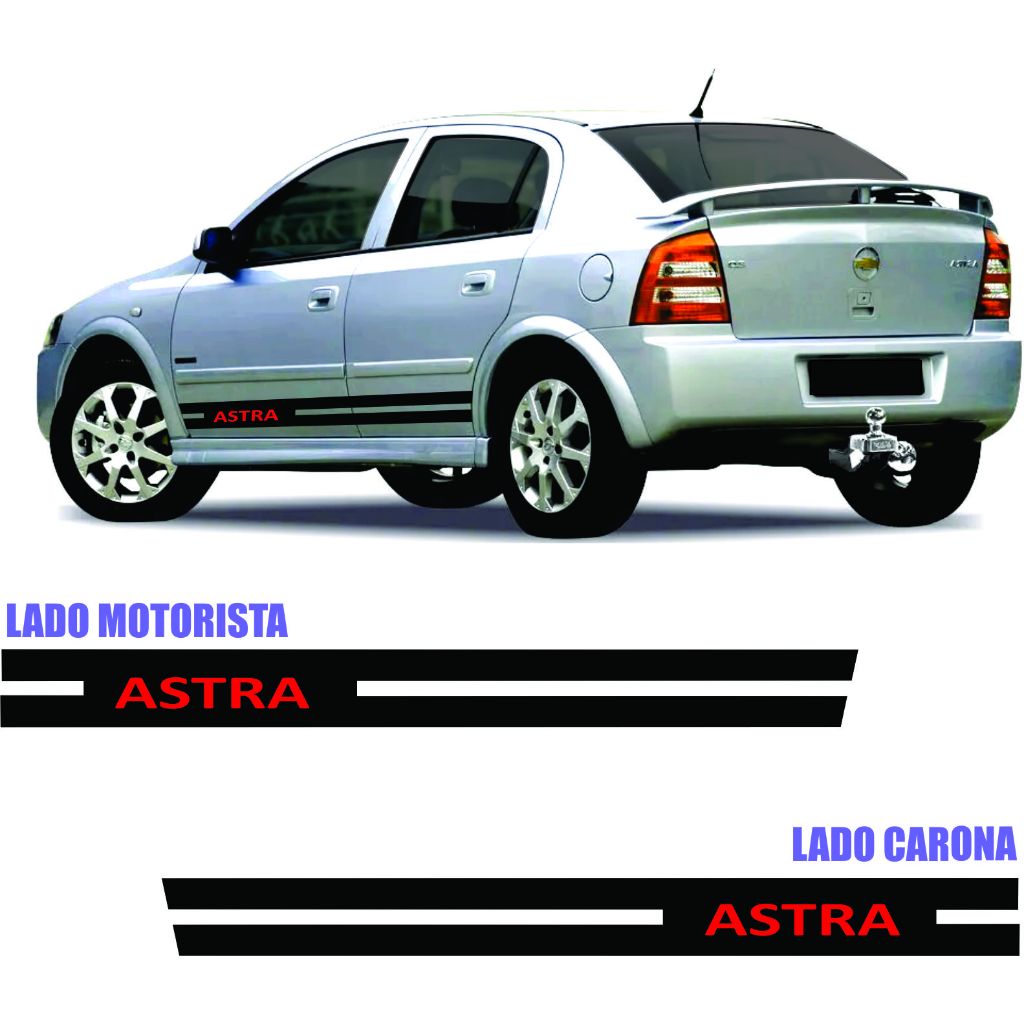chevrolet astra adesivos lateral par 1995 a 2011