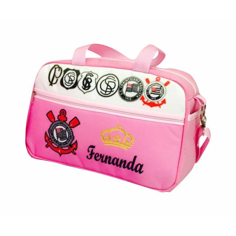 Bolsa Maternidade Corinthians menina Personalizada com o Nome