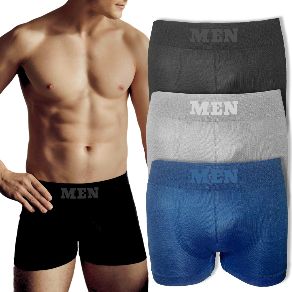 Kit 3 Cueca Boxer Masculina Premium Respirável Box Sortida
