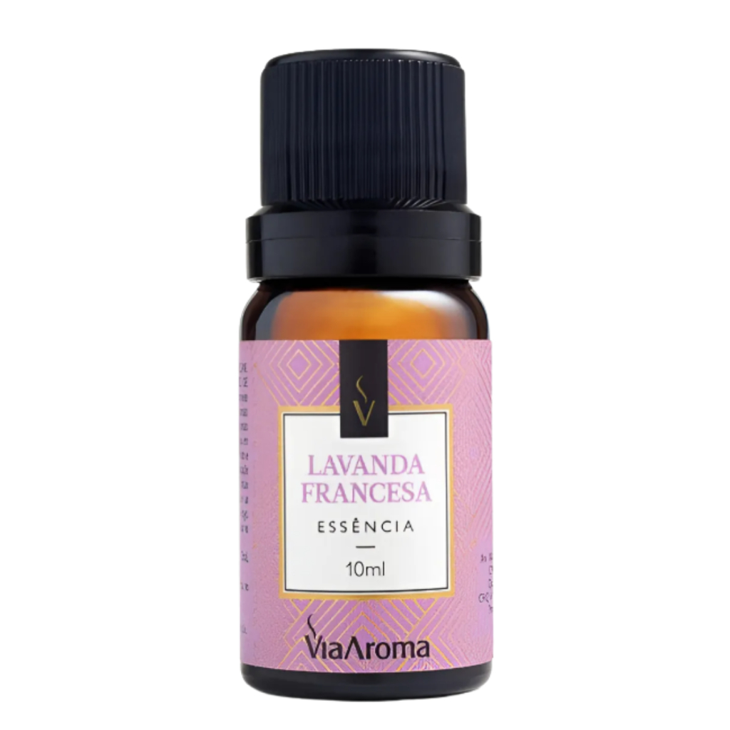 Essência Aromatizante Lavanda Francesa 10ml Via Aroma Original Difusor Elétrico